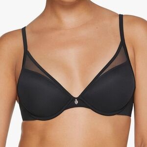 NWOT ThirdLove Classic Plunge Bra Sexy Underwire V-Neck Bra Push up black Sz 36E